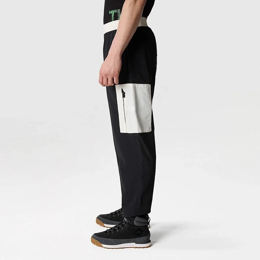 The‎ North Face TNF Nylon Easy Pants Men's Large Black Off White Sweatpants NWT